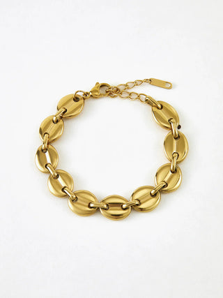 Luxor Golden Coffee Bean Bracelet