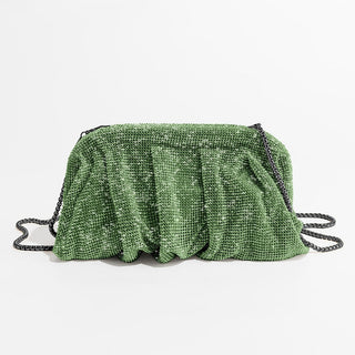 Sparkle Ruched Rhinestone Mini Bag