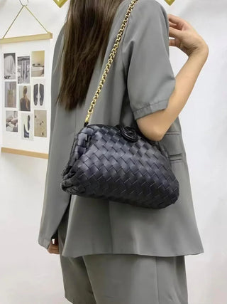 Handtasche aus geflochtener Kette aus Kunstleder