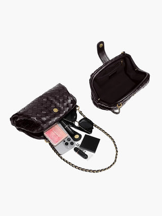Handtasche aus geflochtener Kette aus Kunstleder