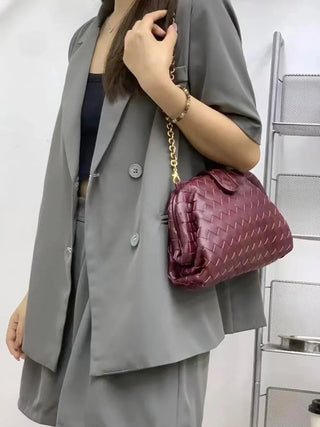 Handtasche aus geflochtener Kette aus Kunstleder