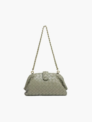Handtasche aus geflochtener Kette aus Kunstleder
