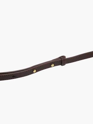 Clutch aus Wildlederimitat mit geflochtenem Verschluss