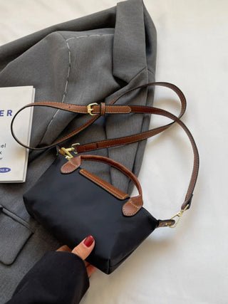 Mini-Crossbody-Tasche aus gespleißtem Premium-Nylon