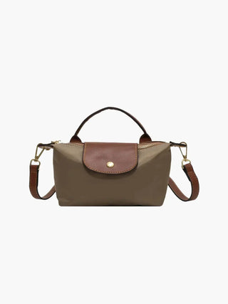 Mini-Crossbody-Tasche aus gespleißtem Premium-Nylon