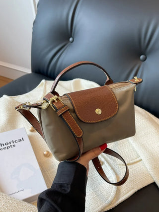 Mini-Crossbody-Tasche aus gespleißtem Premium-Nylon