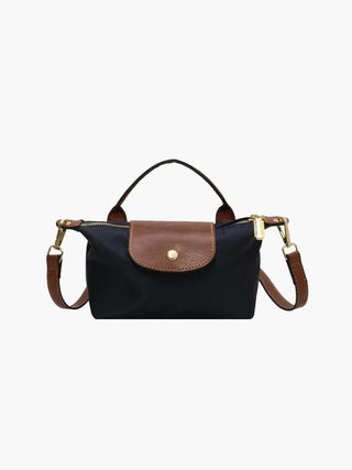 Mini-Crossbody-Tasche aus gespleißtem Premium-Nylon
