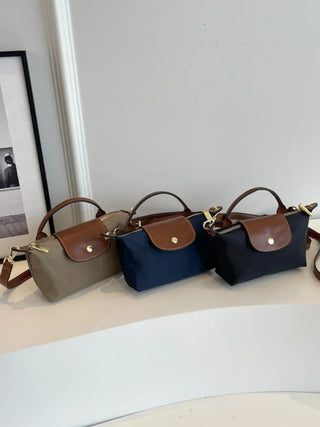 Mini-Crossbody-Tasche aus gespleißtem Premium-Nylon