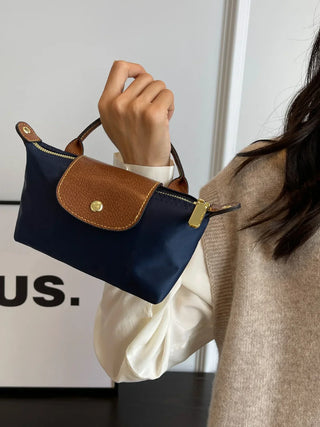 Mini-Crossbody-Tasche aus gespleißtem Premium-Nylon