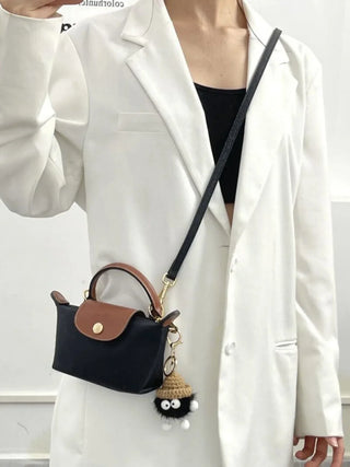 Mini-Crossbody-Tasche aus gespleißtem Premium-Nylon