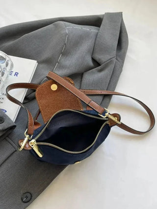 Mini-Crossbody-Tasche aus gespleißtem Premium-Nylon