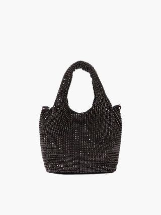 Luxuriöse Mini-Beuteltasche mit Strasssteinen
