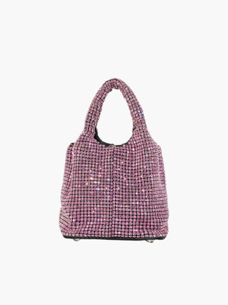 Luxuriöse Mini-Beuteltasche mit Strasssteinen