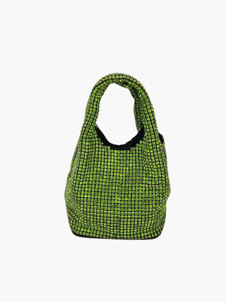 Luxuriöse Mini-Beuteltasche mit Strasssteinen