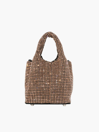 Luxuriöse Mini-Beuteltasche mit Strasssteinen